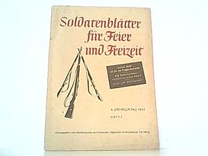 Seller image for Soldatenbltter fr Feier und Freizeit. 4. Jahrgang 1943. Heft 7. for sale by Antiquariat Ehbrecht - Preis inkl. MwSt.