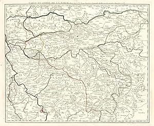 Bild des Verkufers fr Carte Du Comt De La Marck A Paris chez le Sr. le Rouge Ingenieur Gographe du Roi rue des grands Augustins 1758.':. zum Verkauf von Antiquariat Norbert Haas