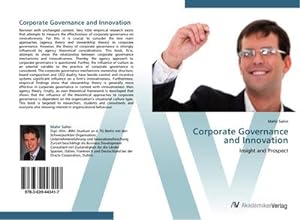 Seller image for Corporate Governance and Innovation : Insight and Prospect for sale by AHA-BUCH GmbH
