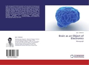 Bild des Verkufers fr Brain as an Object of Electronics : Monograph zum Verkauf von AHA-BUCH GmbH