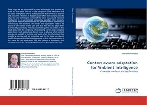 Seller image for Context-aware adaptation for Ambient Intelligence : Concepts, methods and applications for sale by AHA-BUCH GmbH