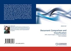 Immagine del venditore per Document Comparison and Classification : JAVA: Search Engine, A Plagiarism Detector and A Database venduto da AHA-BUCH GmbH