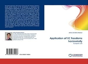 Seller image for Application of EC freedoms horizontally : European Law for sale by AHA-BUCH GmbH