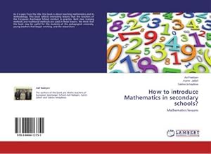 Bild des Verkufers fr How to introduce Mathematics in secondary schools? : Mathematics lessons zum Verkauf von AHA-BUCH GmbH