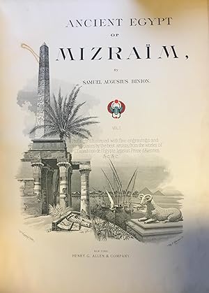 Imagen del vendedor de Ancient Egypt or Mizraim, Profusely Illustrated with fine engravings and colored plates by the best artists, from the works of L'Expdition de l'gypte, Lepsius, Prisse d'Avennes, etc. TWO VOLUMES IN FOUR. a la venta por FOLIOS LIMITED