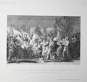 Seller image for Le Marchal Ney remet aux soldats du 16e Rgiment de ligne leurs drapeaux retrouvs dans l'arsenal d'Inspruck (7 novembre 1805) Diagraphe et Pantographe - Gavard. for sale by Antiquariat Gallus / Dr. P. Adelsberger