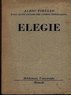 Classic Reprint Elegie Scelte 