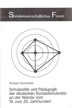 Bild des Verkufers fr Schulpolitik und Pdagogik der deutschen Sozialdemokratie an der Wende vom 19. [neunzehnten] zum 20. [zwanzigsten] Jahrhundert. (Sozialwissenschaftliches Forum ; 8). zum Verkauf von Brbel Hoffmann