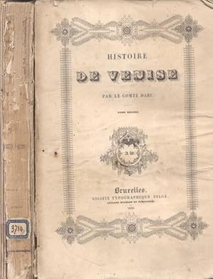 Bild des Verkufers fr HISTOIRE DE VENISE. zum Verkauf von studio bibliografico pera s.a.s.