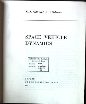 Seller image for Space Vehicle Dynamics for sale by books4less (Versandantiquariat Petra Gros GmbH & Co. KG)