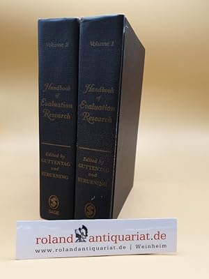 Bild des Verkufers fr Handbook of Evaluation Research. 2 Vols. Vol. 1 & Vol. 2 zum Verkauf von Roland Antiquariat UG haftungsbeschrnkt