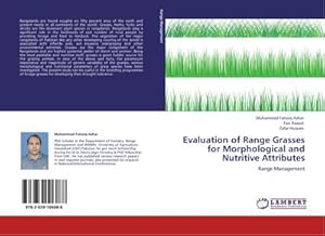 Seller image for Evaluation of Range Grasses for Morphological and Nutritive Attributes : Range Management for sale by AHA-BUCH GmbH