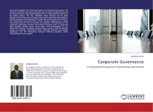 Seller image for Corporate Governance : A Theoretical Perspective of Ownership and Control for sale by AHA-BUCH GmbH