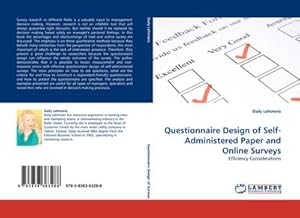 Seller image for Questionnaire Design of Self-Administered Paper and Online Surveys : Efficiency Considerations for sale by AHA-BUCH GmbH