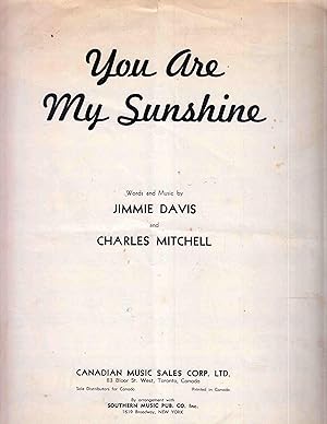 Imagen del vendedor de You Are My Sunshine a la venta por Riverwash Books (IOBA)
