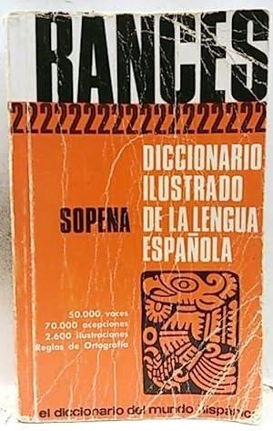 Diccionario Ilustrado De La Lengua Española. " Rancés 2".