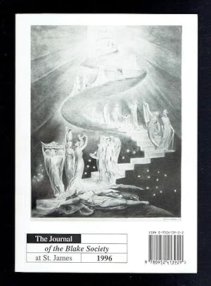 Bild des Verkufers fr The Journal of the Blake Society at St James 1996 zum Verkauf von Sonnets And Symphonies