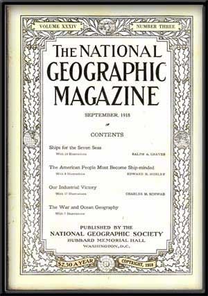 The National Geographic Magazine, Volume XXXIV, Number Three (September, 1918)