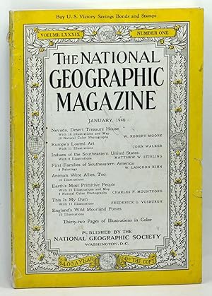 Imagen del vendedor de The National Geographic Magazine, Volume 89 Number 1 (January 1946) a la venta por Cat's Cradle Books