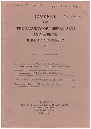 Journal of the Faculty of Liberal Arts and Science Shinshu University Part II: Natural Science (N...