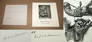 Seller image for FREDERICK SOMMER: "POETRY AND LOGIC" AND "THE POETIC LOGIC OF ART AND AESTHETICS" - Rare Fine Set: Copies of "Poetry And Logic" And "The Poetic Logic of Art And Aesthetics": Signed by Frederick Sommer - ONLY SIGNED SET ONLINE for sale by ModernRare