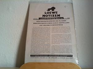 Seller image for Loewe Notizen. Heft 4/6; 1938. for sale by Antiquariat im Schloss