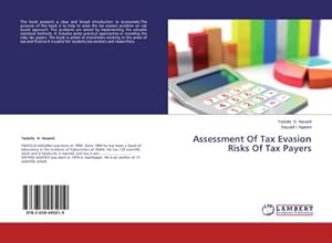 Bild des Verkufers fr Assessment Of Tax Evasion Risks Of Tax Payers zum Verkauf von AHA-BUCH GmbH