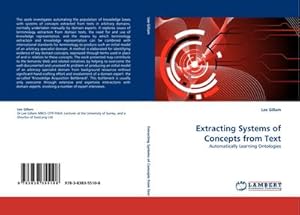 Imagen del vendedor de Extracting Systems of Concepts from Text : Automatically Learning Ontologies a la venta por AHA-BUCH GmbH