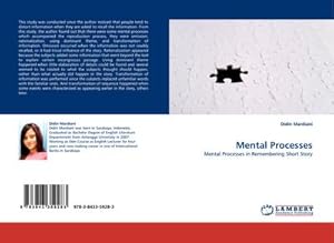 Seller image for Mental Processes : Mental Processes in Remembering Short Story for sale by AHA-BUCH GmbH