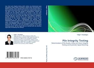 Imagen del vendedor de Pile Integrity Testing : Determination of Pile Quality Using Low Strain Integrity Testing and Automatic Signal Matching a la venta por AHA-BUCH GmbH