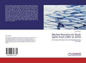 Imagen del vendedor de Market Reaction to Stock Splits from 2007 to 2010 a la venta por BuchWeltWeit Ludwig Meier e.K.