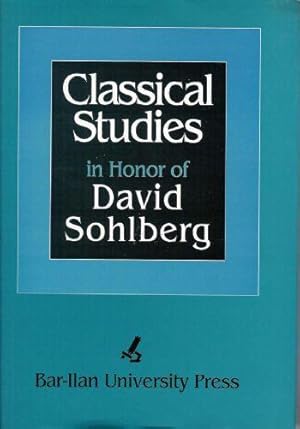 Seller image for Classical studies in honor of David Sohlberg for sale by Joseph Burridge Books