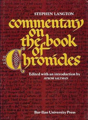 Imagen del vendedor de Commentary on the Book of Chronicles a la venta por Joseph Burridge Books