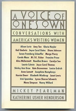 Bild des Verkufers fr A Voice of One's Own: Conversations With America's Writing Women zum Verkauf von Between the Covers-Rare Books, Inc. ABAA