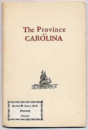 Bild des Verkufers fr A Brief Description of the Province of Carolina on the Coasts of Floreda zum Verkauf von Between the Covers-Rare Books, Inc. ABAA