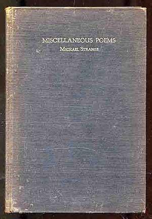 Bild des Verkufers fr Miscellaneous Poems zum Verkauf von Between the Covers-Rare Books, Inc. ABAA