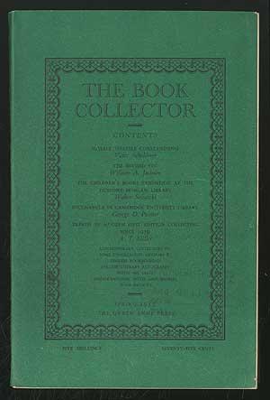 Bild des Verkufers fr The Book Collector: Incorporating Book Handbook, Volume 4, No. I, Spring 1955 zum Verkauf von Between the Covers-Rare Books, Inc. ABAA