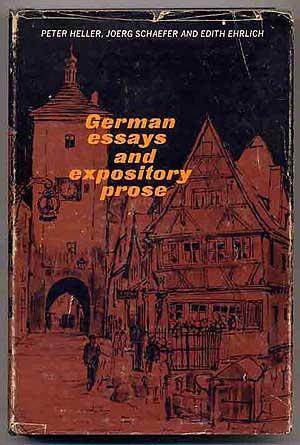 Bild des Verkufers fr German Essays and Expository Prose zum Verkauf von Between the Covers-Rare Books, Inc. ABAA