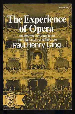 Seller image for The Experience of Opera for sale by Between the Covers-Rare Books, Inc. ABAA