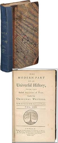 Immagine del venditore per The Modern Part of an Universal History, from the Earliest Account of Time. (Volume 26) venduto da Between the Covers-Rare Books, Inc. ABAA