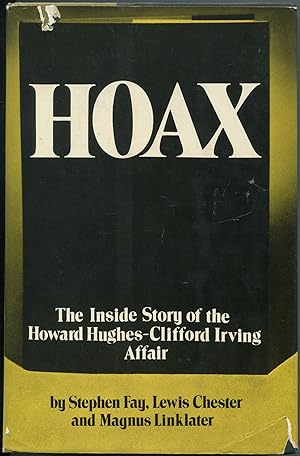 Bild des Verkufers fr Hoax: The Inside Story of the Howard Hughes-Clifford Irving Affair zum Verkauf von Between the Covers-Rare Books, Inc. ABAA