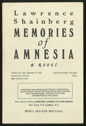 Seller image for Memories of Amnesia for sale by Between the Covers-Rare Books, Inc. ABAA