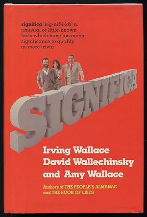 Seller image for Significa for sale by Between the Covers-Rare Books, Inc. ABAA
