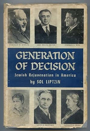 Bild des Verkufers fr Generation of Decision: Jewish rejuvenation in America zum Verkauf von Between the Covers-Rare Books, Inc. ABAA