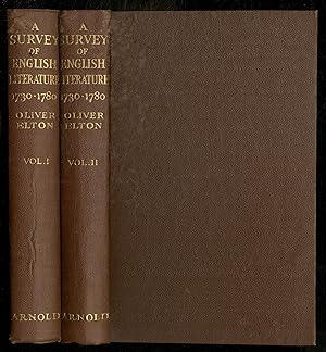 Bild des Verkufers fr A Survey of English Literature 1730-1780: In Two Volumes zum Verkauf von Between the Covers-Rare Books, Inc. ABAA
