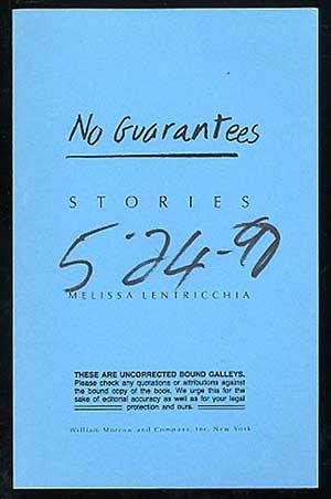 Imagen del vendedor de No Guarantees: Stories a la venta por Between the Covers-Rare Books, Inc. ABAA