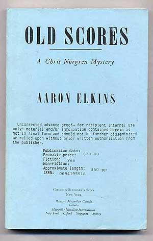 Image du vendeur pour Old Scores A Chris Norgren Mystery Uncorrected Proof mis en vente par Between the Covers-Rare Books, Inc. ABAA