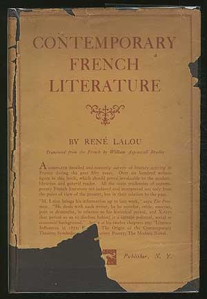 Bild des Verkufers fr Contemporary French Literature zum Verkauf von Between the Covers-Rare Books, Inc. ABAA