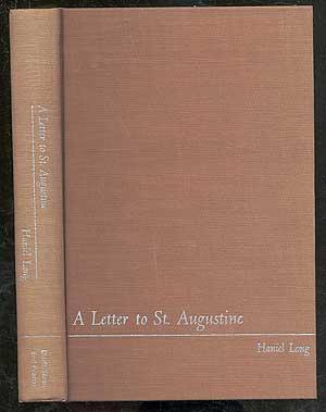 Bild des Verkufers fr A Letter to St. Augustine, after re-reading his confessions zum Verkauf von Between the Covers-Rare Books, Inc. ABAA
