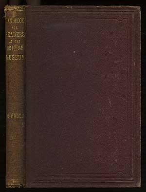 Bild des Verkufers fr A Handbook for Readers at The British Museum zum Verkauf von Between the Covers-Rare Books, Inc. ABAA